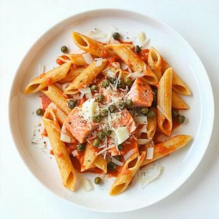 Pasta z łososiem
