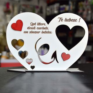 Inima gravata "te iubesc"