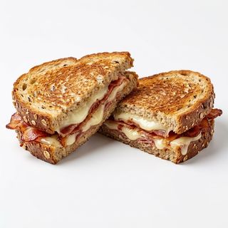 Tostada De Bacon Y Queso