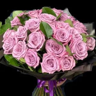 25 BIG Purpple Rose