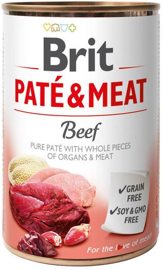 Brit Paté and Meat Dog k 400г з яловичиною