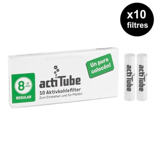 1 caja de 10 Filtros de carbono ACTITUBE - 8MM