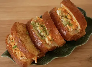 Brioche de gambón