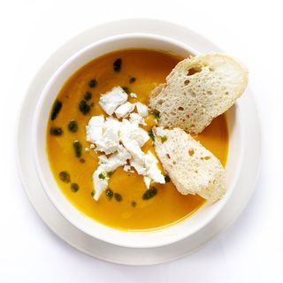 Крем-суп гарбузовий з сиром Фета