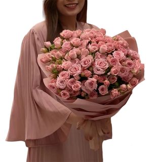 25 trandafiri minirose roz