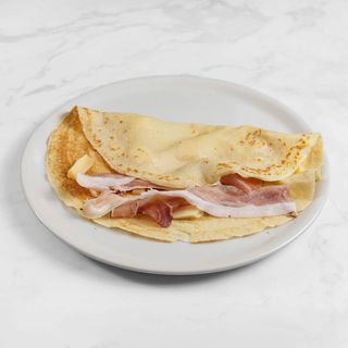 Crêpe galette DOP con speck e brie