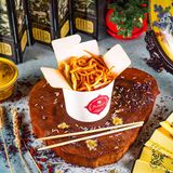 W5-ლაფშა ბოსტნეულით ტერიაკის სოუსში