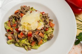 Taljatele biftek i bundevin puter