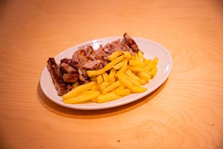 Pluma de ibérico de bellota a la brasa