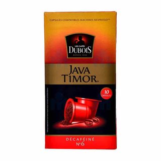 Capsules de café Décaféiné Java Timor n°6 x 10 unités - LES CAFÉS DUBOIS