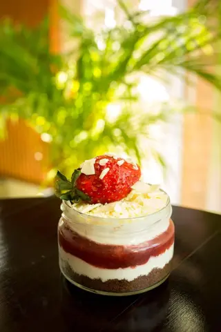 Cheesecake capsuni