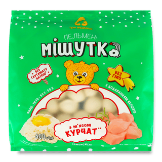 Пельмені Три ведмеді Мішутка з м'ясом курчат (400г)