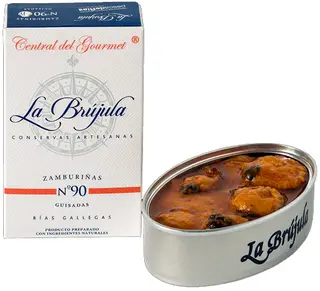 Conserva Zamburiñas Guisadas La Brujula 110 Gr.