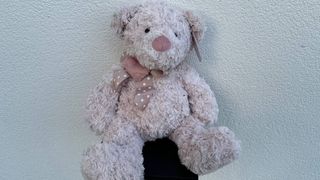 Miś Różowy z Kokardą