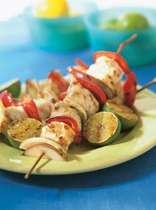 Brochettes De Lotte Au Barbecue