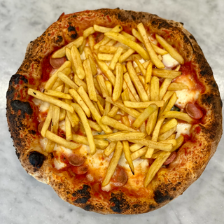 Wurstel e patatine fritte