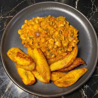 Fried Beans & Plantain Combo
