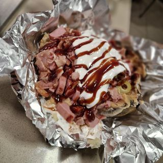 Patata asada Barbacoa