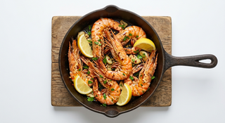 Creveti tiger la tigaie