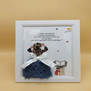 Tablou cu licheni Contabila- 15x20
