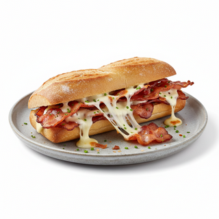 Bocata De Beicon Crujiente Y Queso