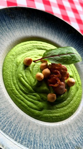 Krem z Zielonego Groszku