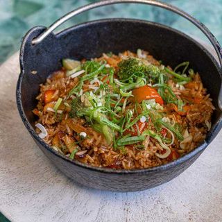 Arroz jazmín con verduras