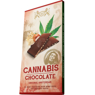 Bob Marley Cannabis & Avelãs Chocolate Escuro  80gr