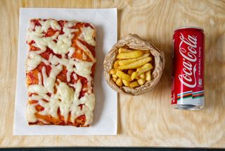 Margherita + pata + bibita
