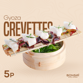 Gyoza Crevettes-5 pièces 