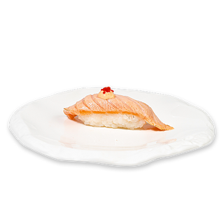 63.Nigiri de salmón flameado (1 pza.)