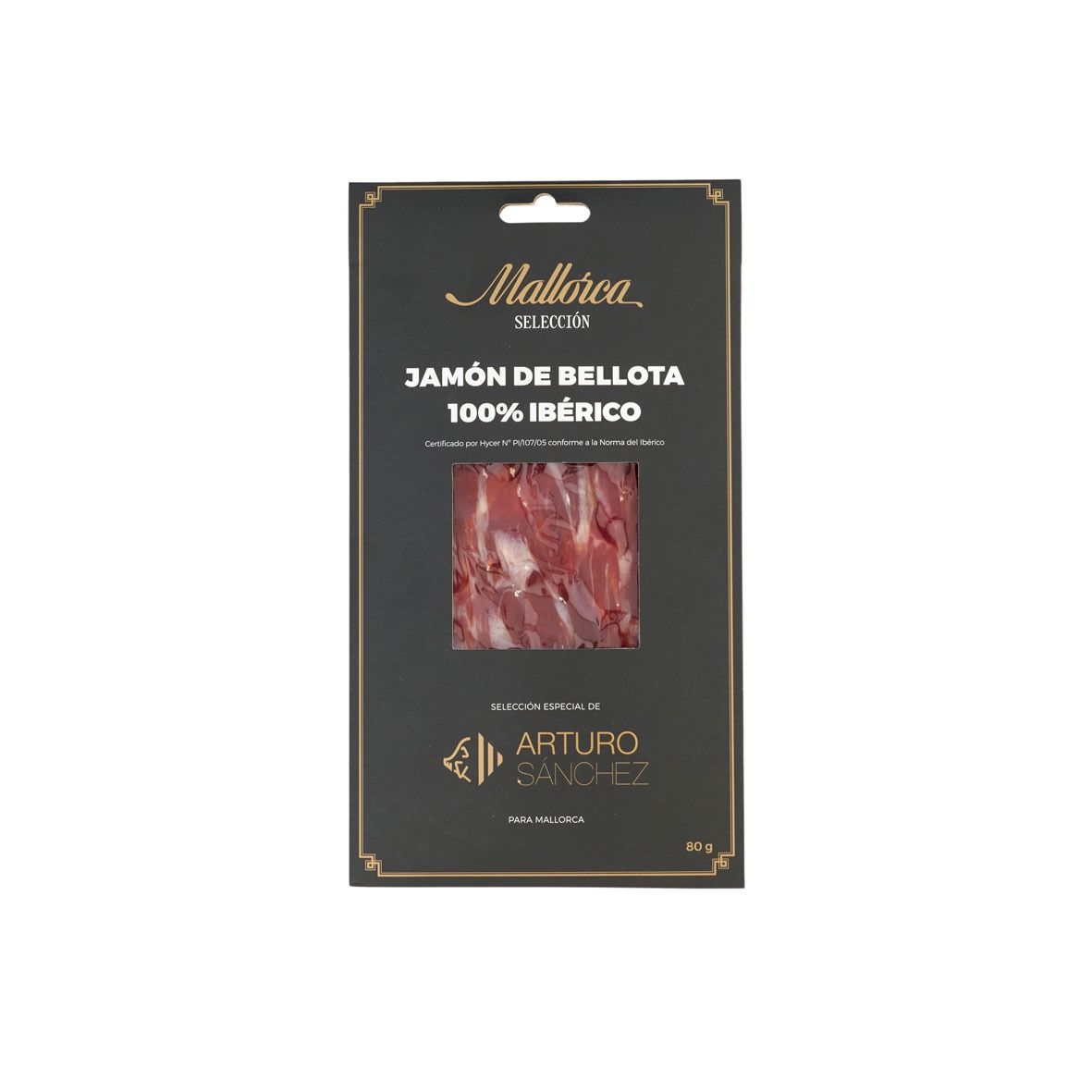 Jamón de bellota cortado a cuchillo Arturo Sánchez (sobre 80 g)
