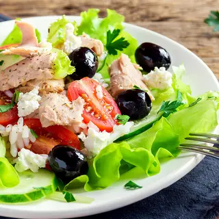 Salade variée au thon