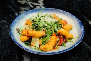 Salata cu creveți Popcorn