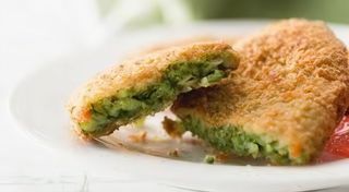 Crocchette di patate con cicoria mozzarella