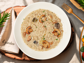 Risotto cu ciuperci și pastă de trufe