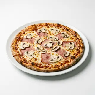 Pizza De Jamón Y Champiñones (33 Cm.)