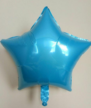 Фольга зірка блакитний 