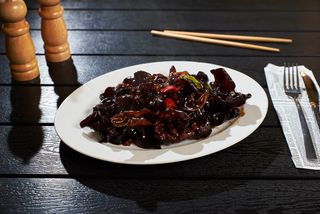 Ciuperci negre cu sos soia