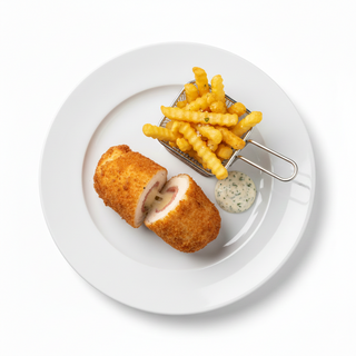 Cordon bleu pollo con mermelazada de pimientos caramelizados