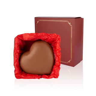 Серце Велике В Коробочці З Молочного Шоколаду