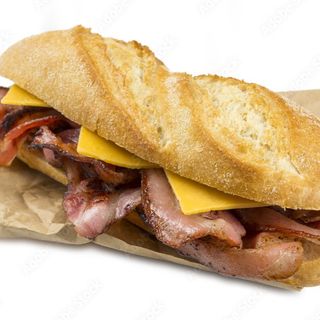 Bocadillo De Bacon Y Queso