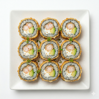 Tempura Langostino, Queso Y Aguacate Por Fuera Frito