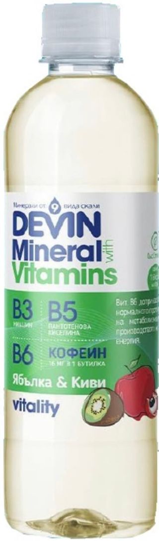 Вода с витамини ябълка и киви (425мл)