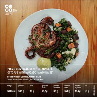Polvo com Maionese de Abacate