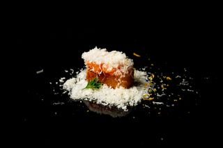 164. Arroz Crujiente Salmón (2 Pzs.)