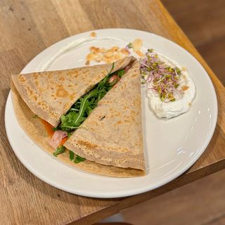 Naleśnik prosciutto, mascarpone