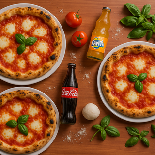 Combo familiar 3 Margheritas y bebida