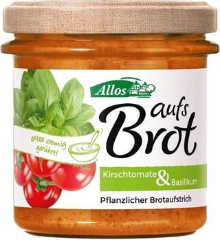 Pasta kremowa z pomidorami cherry i bazylią bezglutenowa BIO 140 g - Allos