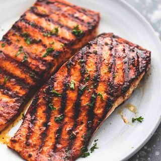 Grilled salmon